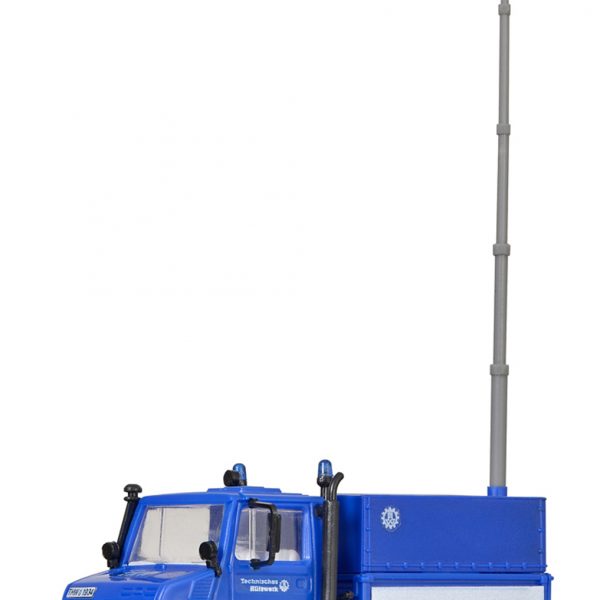 Kibri H0 18467 THW UNIMOG mit Flutlichtmast